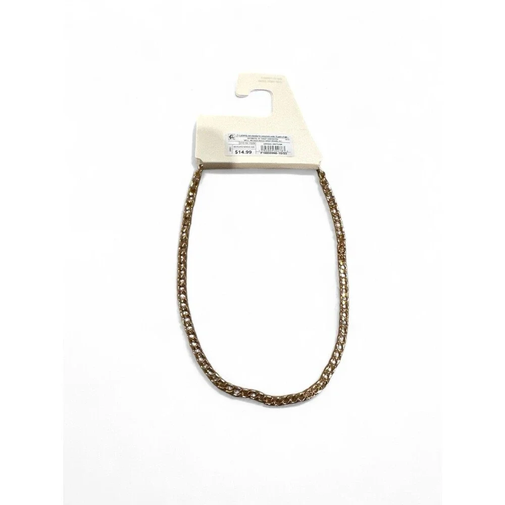 NWT A New Day Gold Tone Curb Chain 16